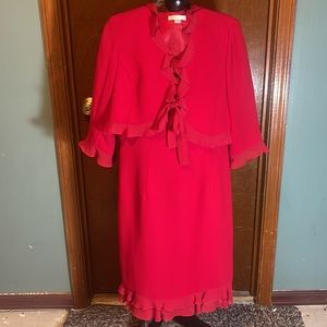 Women’s red two-piece, dressy dress set